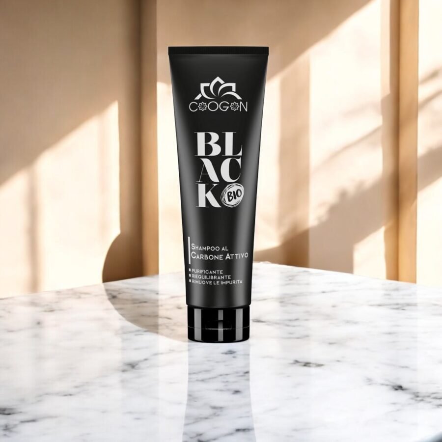 Shampoing au charbon actif