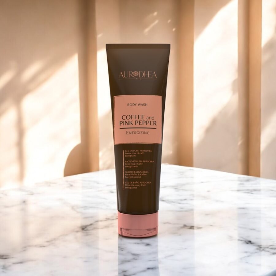 Gel douche Aurodhea- parfum Poivre rose et café