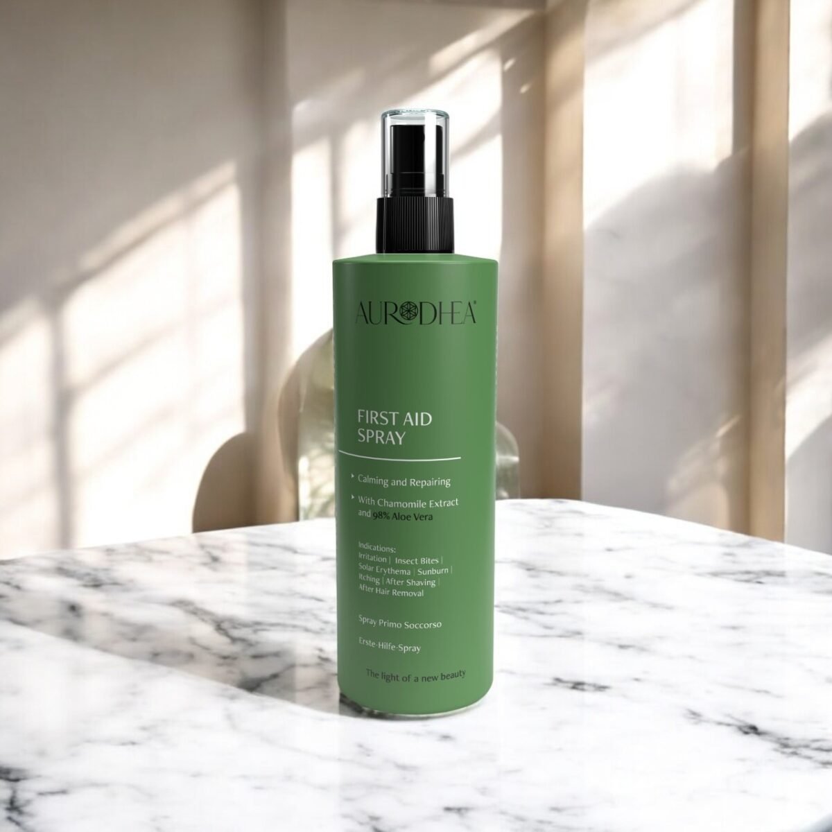 Spray de premiers secours avec de 98% Aloe Vera