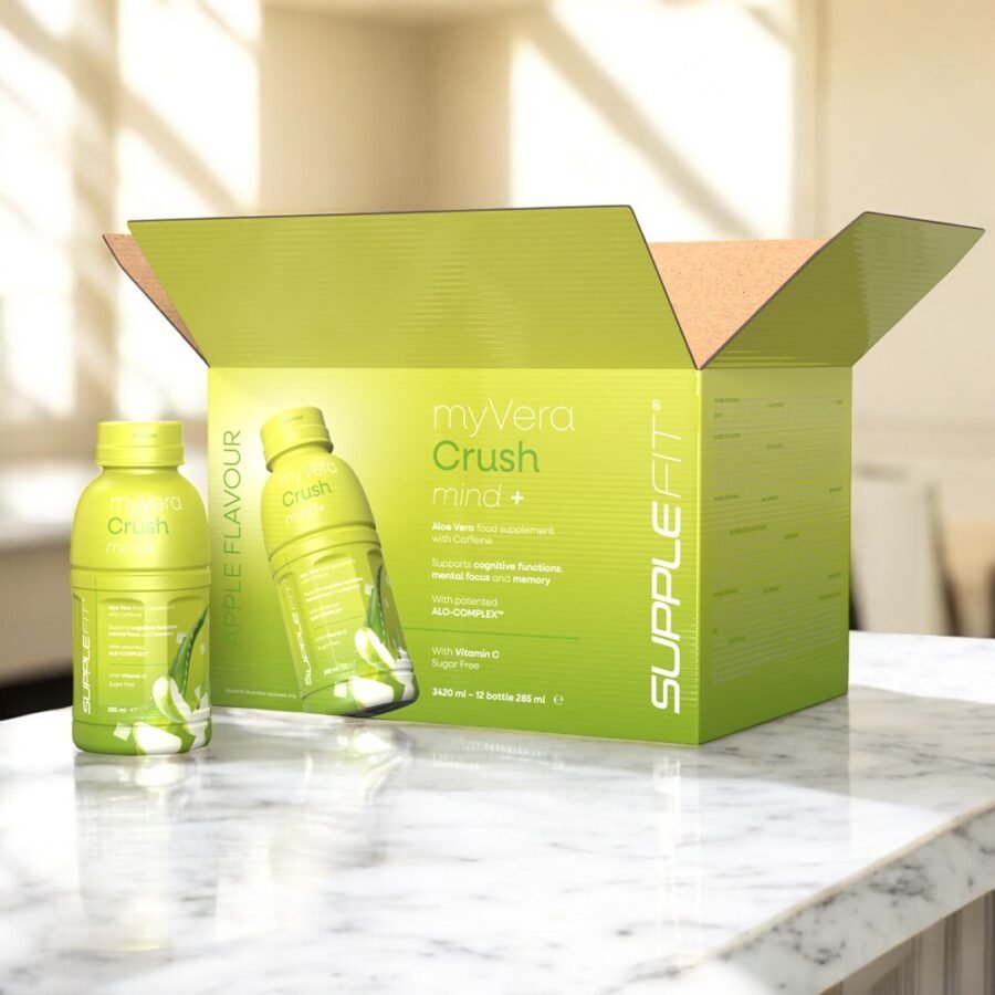 MYVERA CRUSH Mind + | Complément alimentaire en bouteille unidose de 285 ml