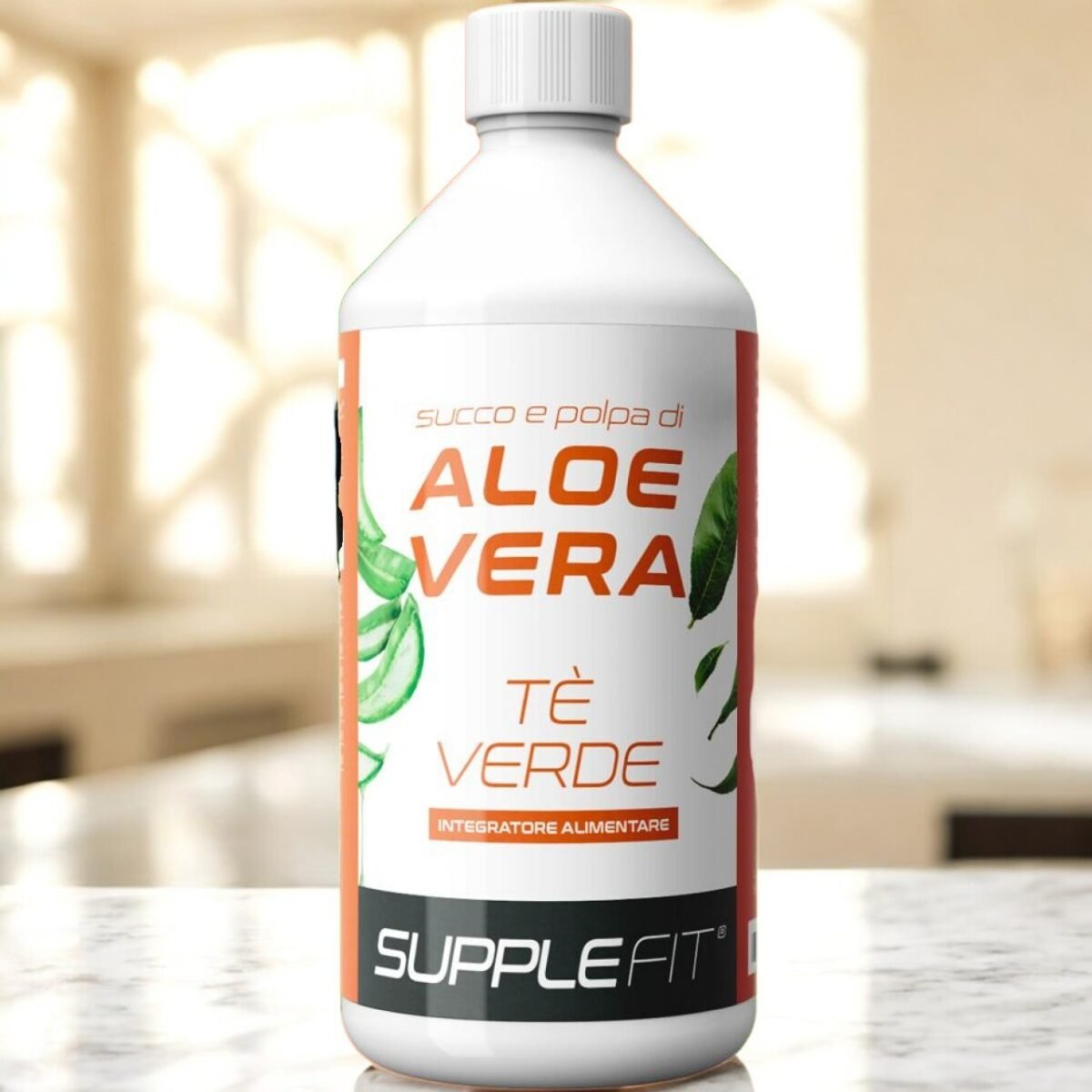 JUS ET PULPE D’ALOE VERA AVEC DU THÉ VERT