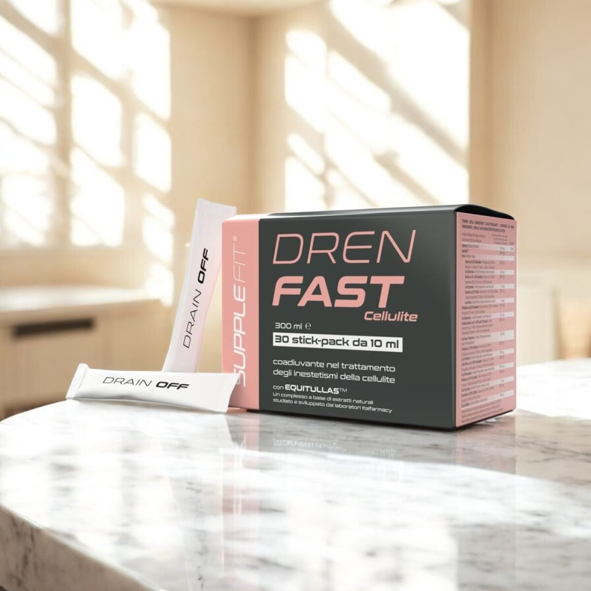 DREN FAST - Adjuvant dans le traitement des imperfections de la cellulite- avec Equitullas™