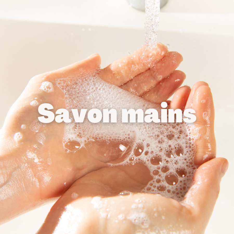 savon mains
